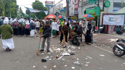 Harlah Satu Abad NU di Sidoarjo, Tinggalkan 56 Ton Sampah
