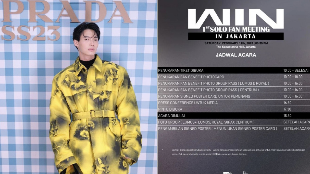 Win Metawin Gelar Fan Meeting Pekan Ini, Simak Jadwal dan Info Penukaran Tiket
            - galeri foto