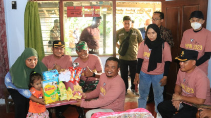 Peringatan HPN 2023, Wartawan Blitar Salurkan Beasiswa dan Bantuan Pengentasan Stunting