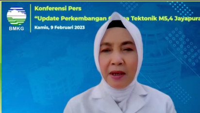 BMKG: Sudah Terjadi 1079 Kali Gempa di Jayapura Papua Sejak Awal Januari