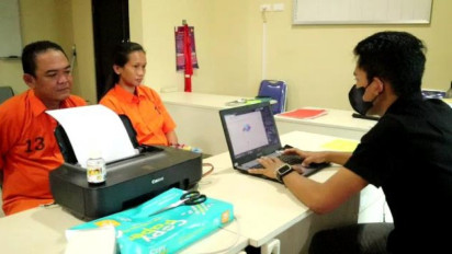 Sedang Pesta Sabu, Pasangan Bukan Suami Istri di Lampung Ditangkap