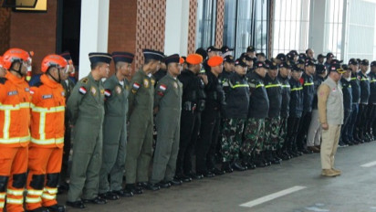 62 Relawan Bantuan Indonesia untuk Turki Resmi Dilepas di Lanud Halim