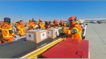 Tim Indonesia Search and Rescue Tiba di Turki untuk Pertolongan Korban Gempa