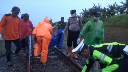 Seorang Pemuda di Ngawi Nekat Tabrakan Diri ke KA Agro Wilis Karena Depresi Tidak Kunjung Menikah
