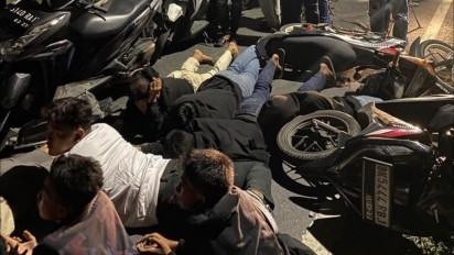 Diduga Kelompok Geng Motor, Polres Binjai Amankan 22 Remaja dan Barang Bukti Sajam