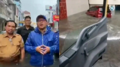 Makassar Dikepung Banjir,  Hotel hingga Jalanan Tergenang Air Viral di Medsos