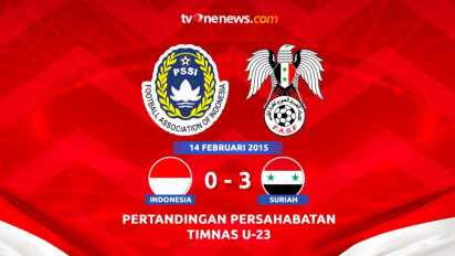 Tanggal Ini Dalam Olahraga: 14 Februari 2015, Timnas Jajal Kemampuan Suriah