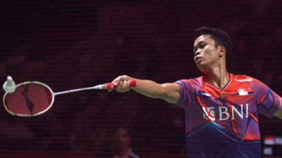 Ginting Amankan Satu Poin untuk Indonesia di Kejuaraan Beregu Campuran Asia 2023.