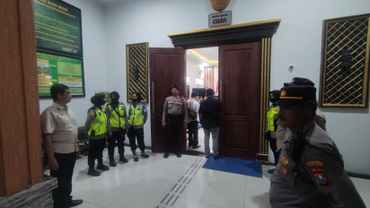 Polres Blitar Kota Siagakan Puluhan Personil, Amankan Sidang Pra Peradilan Samanhudi