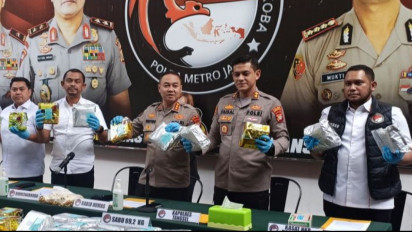 Polda Metro Jaya Sita 109,9 Kilogram Sabu Senilai Rp164 Miliar Siap Edar