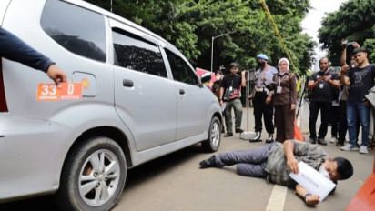 40 Adegan Dilakukan Anggota Densus 88 Antiteror Polri Saat Begal dan Bunuh Sopir Taksi Online di Depok 
