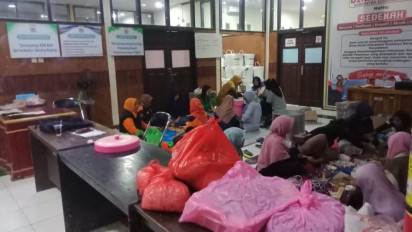 TAGANA Sumbawa Distribusi 19 Ribu Nasi Bungkus untuk Korban Banjir Sumbawa Barat