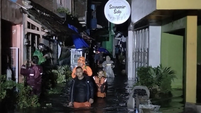 Ratusan Rumah Warga di Solo Terendam Banjir
