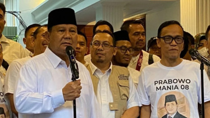 3 Hal yang Diungkapkan Prabowo Subianto ketika Menerima Dukungan Relawan Jokowi Mania