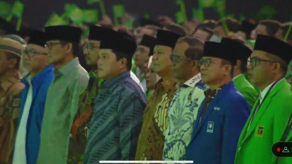 Jokowi dan Menteri Hadir di Puncak Harlah ke-50 PPP