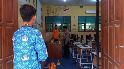 Polisi Gelar Olah TKP, Pasca 29 Unit Laptop dan 2 PC di SMKN Probolinggo Digasak Kawanan Maling