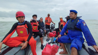 Diterjang Ombak Besar Nelayan Hilang Tenggelam, Tim Sar Gabungan Lakukan Pencarian