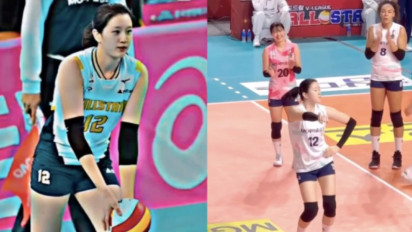 Viral, Foto-foto Atlet Voli Cantik asal Korea Lee Da-hyeon yang Ledek Lawannya dengan Joget TikTok Ting Tang Challenge