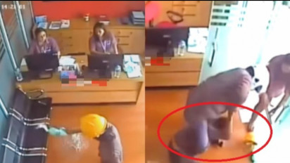 Video Viral Aksi Heroik Polisi Berhasil Gagalkan Pembakaran Ruko di Manado