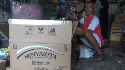 Stok Minyakita di Sejumlah Pedagang Pasar Pendopo Pali Minim