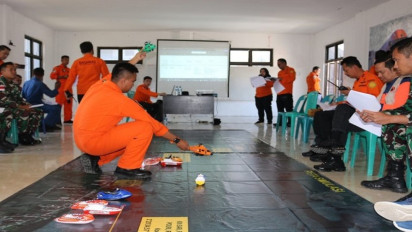 Jelang Simulasi Pengamanan Balap F1 H2O Powerboat, Basarnas Gelar Tactical Floor Game