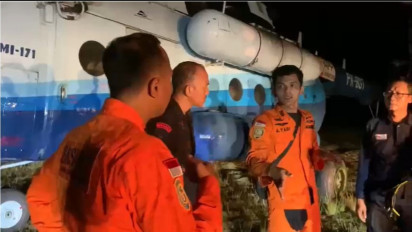 Proses Evakuasi Helikopter Jalur Udara Dihentikan Sementara karena Cuaca Buruk
