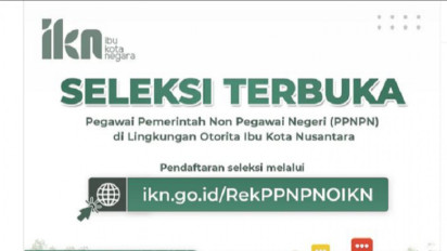 Link Pendaftaran PPNPN 2023, Cara Daftar Lowongan Kerja Lulusan S1 di Ibu Kota Nusantara