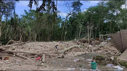 Potongan Tubuh Korban Ledakan Petasan di Blitar Ditemukan 150 Meter dari TKP