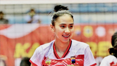 Foto-foto Atlet Voli Cantik Shintia Alliva Mauludina yang Bantu Jakarta BIN Juara Putaran Kedua Proliga 2023, Wajahnya Mirip Bidadari