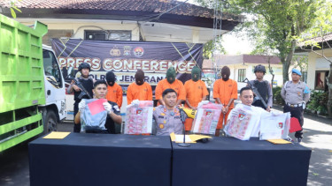Polres Jembrana Ringkus Komplotan Pencuri BBM Subsidi, Amankan Dump Truk 2 Ton Solar