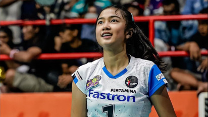 Potret Azzahra Dwi Febyane Atau Gendis, Calon Bintang Voli Masa Depan, Atlet Voli Putri Muda Jakarta Pertamina Fastron
