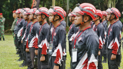 Digembleng oleh Pasukan Elit, Kemensos Siapkan Kapasitas Tagana Hadapi Tugas Khusus