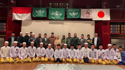 Lantunan Shalawat Nabi Muhammad oleh Warga Nahdliyin Menggema di Kansai 