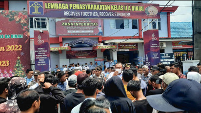 Oknum ASN Lapas Binjai Diduga Terlibat Ruda Paksa, Mahasiswa Demo Lapas