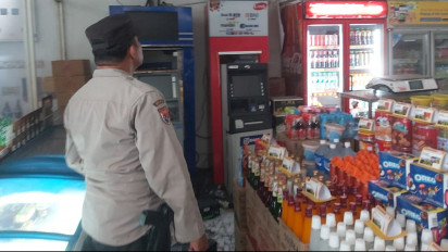 Mesin Anjungan Tunai Mandiri (ATM) di Gedangan Dibobol Maling, Uang dalam Brangkas Raib