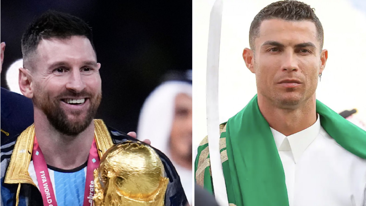 Cristiano Ronaldo dan Lionel Messi Pakai Baju Arab, Siapa Lebih Gagah dan Wibawa?
            - galeri foto