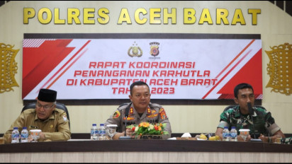 130 Orang Personel BPBD Aceh Barat Disiagakan di 4 Titik Rawan Karhutla