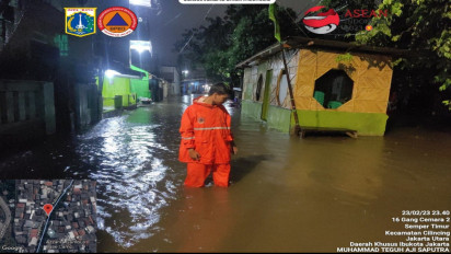 Update Info Terkini Penanganan Genangan Sejumlah Wilayah di DKI Jakarta pada 24 Februari 2023 Hingga Pukul 03.00 WIB