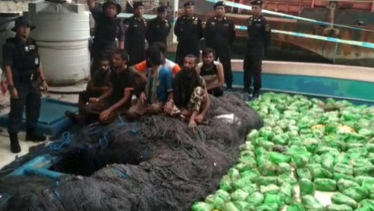 Bawa Ratusan Paket Sabu, Kapal Nelayan Berbendera Iran Ditangkap