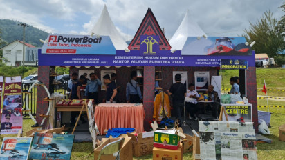 Ramaikan Event Internasional F1H2O Danau Toba, Kanwil Kemenkum Ham Sumut Sediakan Pelayanan Keimigrasian WNA