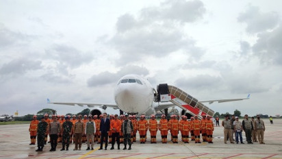 Tim INASAR Pulang dari Turki, Menko PMK: Kami Kembali dengan Selamat 