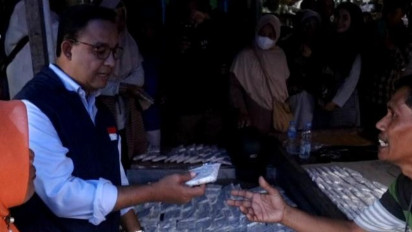 Belanja di Pasar Natar Lampung, Anies Baswedan Dengarkan Keluhan Mahalnya Harga Sembako