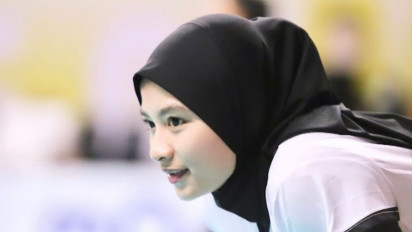 Potret Selly Nurfauziah, Atlet Voli Cantik yang Istiqomah Pakai Hijab