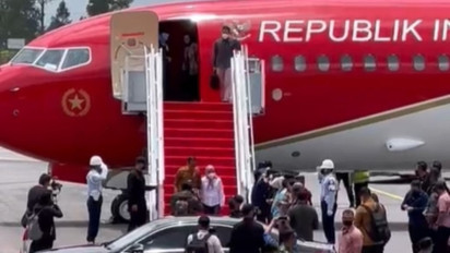 Presiden Jokowi Tiba di Tapanuli Saksikan F1 Powerboat Danau Toba