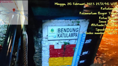 Bendung Katulampa Bogor Bersatus Siaga III,  Jakarta Waspada Banjir