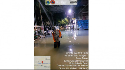 BPBD DKI Jakarta Catat Sebanyak 21 RT Tergenang Hingga Pukul 03.00 WIB