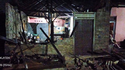 Diguyur Hujan Semalaman, Dua Rumah Warga Klaten Roboh