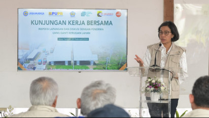 Menkeu Sri Mulyani Tinjau Jalan Tol Solo-Yogyakarta-Kulon Progo, Rogoh Kocek APBN Rp5,902 Triliun