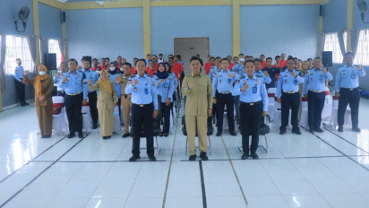 Dukung Suksesnya Pemilu 2024, Lapas Pemuda Madiun Gandeng Dinas Dukcapil Cek NIK 515 Warga Binaan