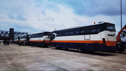 Wow! Bus Canggih dari Indonesia Meluncur di Laos, Ramaikan Pasar Ekspor Bus Kawasan Asia
